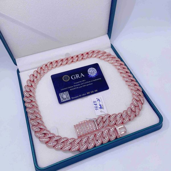 fashion jewelry necklaces 18mm 925 sterling silver moissanite cuban link chain hip hop chain
fashion jewelry necklaces 18mm 925 sterling silver moissanite cuban link chain hip hop chain