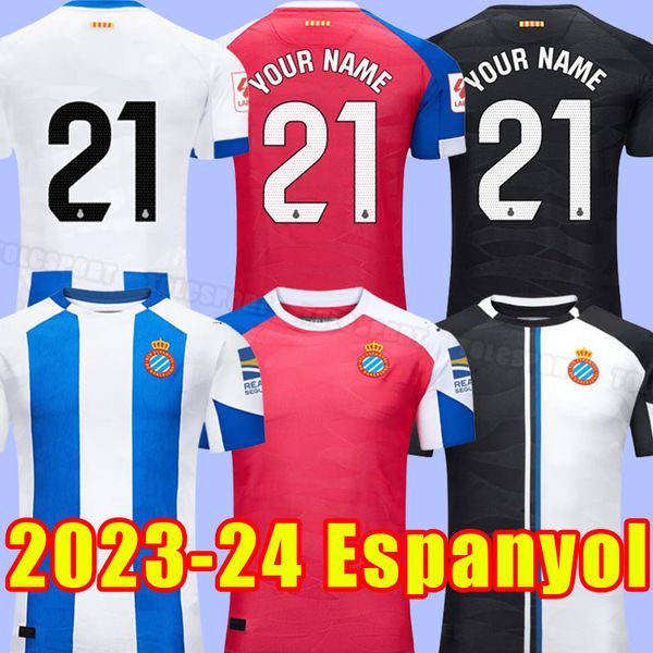 23 24 rcd espanyol morlanes soccer jerseys home away third 7 wu lei uado s.darder herrera r.d.t. embarba pedrosa loren 2023 2024 home jersey, Black;yellow
23 24 rcd espanyol morlanes soccer jerseys home away third 7 wu lei uado s.darder herrera r.d.t. embarba pedrosa loren 2023 2024 home jersey, Black;yellow