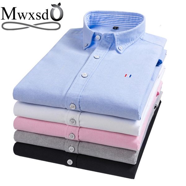 men's casual shirts mwxsd casual mens oxford 100 cotton shirts men long sleeve embroidery dress shirt male textile business 230719, White;black
men's casual shirts mwxsd casual mens oxford 100 cotton shirts men long sleeve embroidery dress shirt male textile business 230719, White;black
