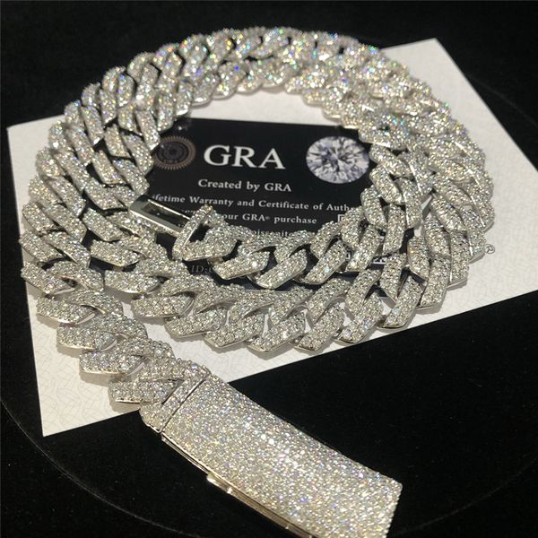 moissanite jewelry 925 sterling silver cuban necklace 2 row vvs moissanite diamond long clasp cuban link chain hip hop bracelet
moissanite jewelry 925 sterling silver cuban necklace 2 row vvs moissanite diamond long clasp cuban link chain hip hop bracelet