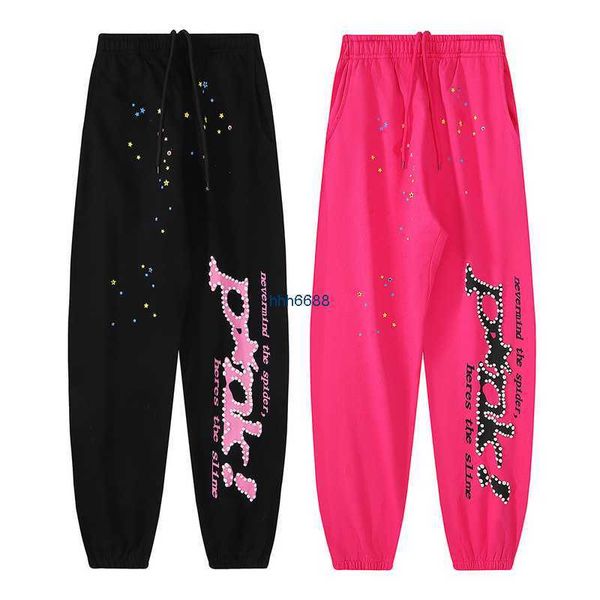 men and women fashion pants sweatpants capris young thug celebrity same style sp5der 555555pink terry casual leggings, Black;white
men and women fashion pants sweatpants capris young thug celebrity same style sp5der 555555pink terry casual leggings, Black;white
