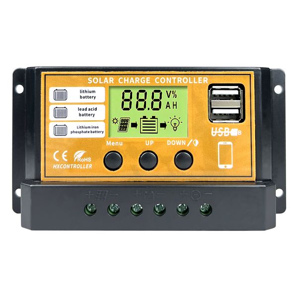 12v 24v 720w 480w 360w pwm 30a 20a 10a solar charge controller auto lcd solar and regulat dual usb 5v output for solar panel pv system
12v 24v 720w 480w 360w pwm 30a 20a 10a solar charge controller auto lcd solar and regulat dual usb 5v output for solar panel pv system