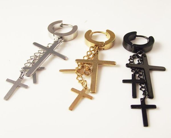 1 piece punk stainless steel stud earring men cross earring fashion tassels crosses body piercing jewelry black4845919, Golden;silver
1 piece punk stainless steel stud earring men cross earring fashion tassels crosses body piercing jewelry black4845919, Golden;silver