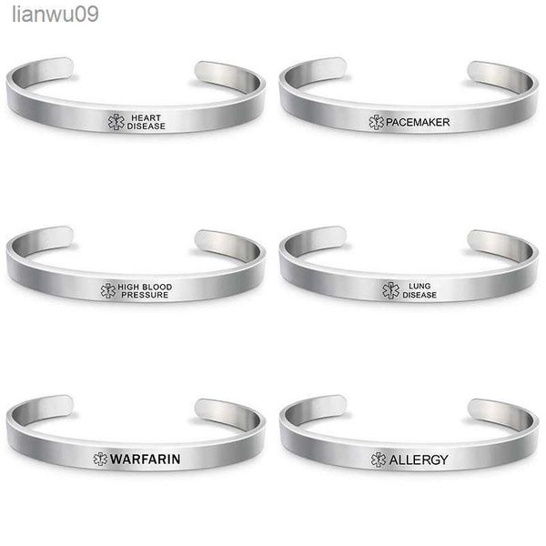 medical bracelet medical condition alert id stainless steel cuff bangle type 12 diabetes pacemaker blood thinner (14 types) l230704, Black
medical bracelet medical condition alert id stainless steel cuff bangle type 12 diabetes pacemaker blood thinner (14 types) l230704, Black