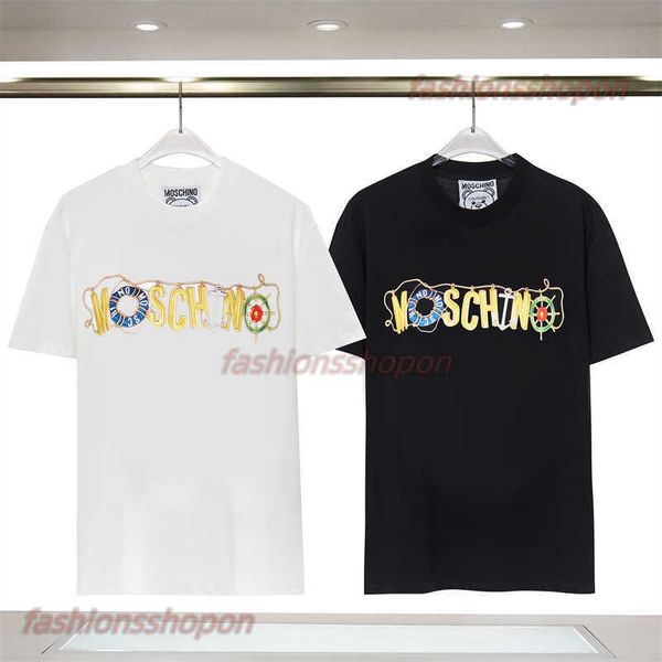 new high edition moschino cotton little bear round neck short sleeve t-shirt casual fashion spring, White;black
new high edition moschino cotton little bear round neck short sleeve t-shirt casual fashion spring, White;black