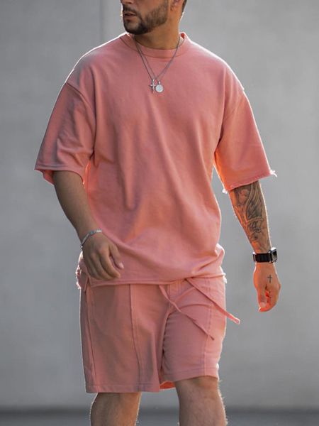 men s tracksuits loose fit trendy short sleeve shirt and shorts set 230720, Gray
men s tracksuits loose fit trendy short sleeve shirt and shorts set 230720, Gray