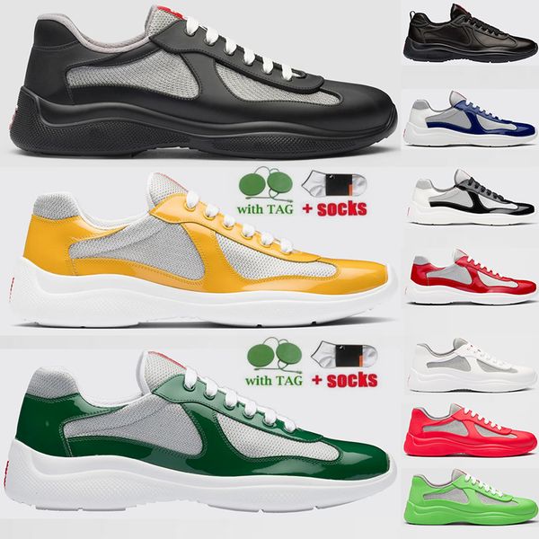 designer casual shoes americas cup xl patent leather sneakers flat trainers for men women plate-forme nylon black mesh lace-up outdoor luxur
designer casual shoes americas cup xl patent leather sneakers flat trainers for men women plate-forme nylon black mesh lace-up outdoor luxur