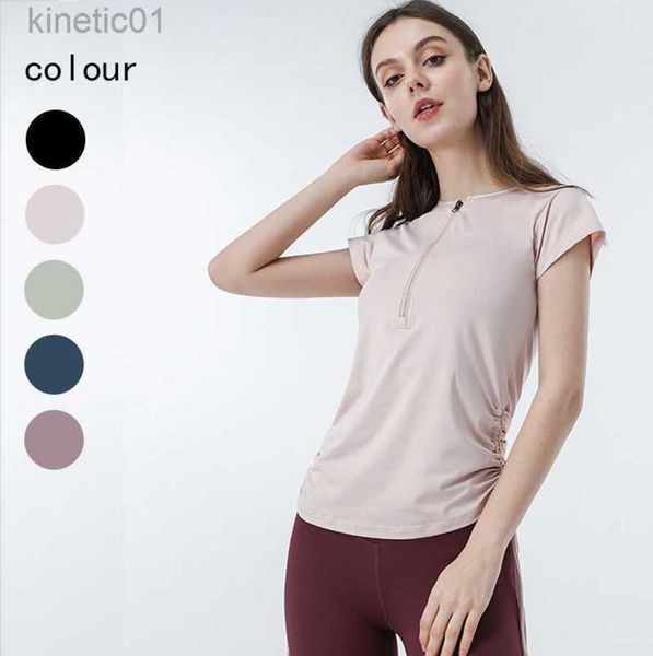 desginer alo yoga t shirt the same nude quick drying and breathable suit sports short sleeved t-shirt zipper elastic fitness suit women', White
desginer alo yoga t shirt the same nude quick drying and breathable suit sports short sleeved t-shirt zipper elastic fitness suit women', White