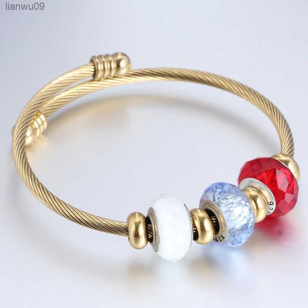 gold silver plated diy murano bead charm bracelets bangles women lady wire adjustable bangle bracelet for fashion gift l230704, Black
gold silver plated diy murano bead charm bracelets bangles women lady wire adjustable bangle bracelet for fashion gift l230704, Black