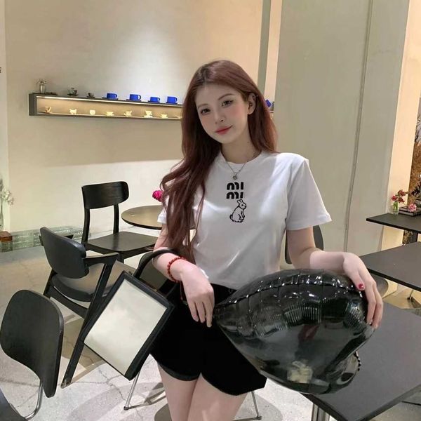 summer ladies small round neck high waist short rabbit short sleeve, high waist slim version slim fashion, washed cotton soft and comfortabl, White
summer ladies small round neck high waist short rabbit short sleeve, high waist slim version slim fashion, washed cotton soft and comfortabl, White