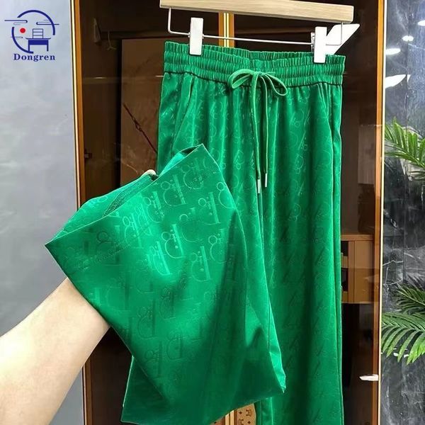 women's pants capris spring and summer jacquard elastic waist casual pants women's high waist fashion wide leg straight pants wome, Black;white
women's pants capris spring and summer jacquard elastic waist casual pants women's high waist fashion wide leg straight pants wome, Black;white