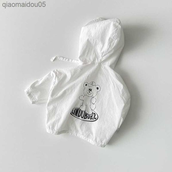 2023 summer new baby long sleeve hooded coat infant cute bear print sunscreen jacket kids casual cardigan children clothes l230712, Blue;gray
2023 summer new baby long sleeve hooded coat infant cute bear print sunscreen jacket kids casual cardigan children clothes l230712, Blue;gray
