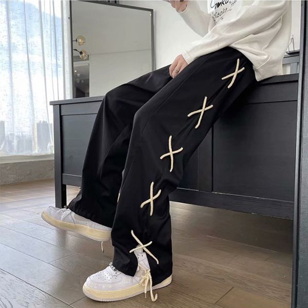 men's pants high street men's wide pants ins fashion black sweatpants spring summer vintage straight trousers oversized bottoms y2
men's pants high street men's wide pants ins fashion black sweatpants spring summer vintage straight trousers oversized bottoms y2