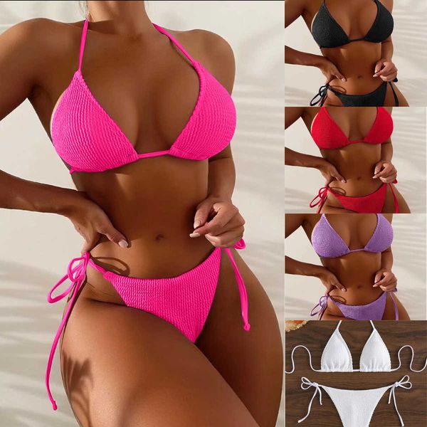 designer summer fashion sun beach bikini new bikini split triangle lace up shoulder strap sports swimsuit luxury personality, White;black
designer summer fashion sun beach bikini new bikini split triangle lace up shoulder strap sports swimsuit luxury personality, White;black