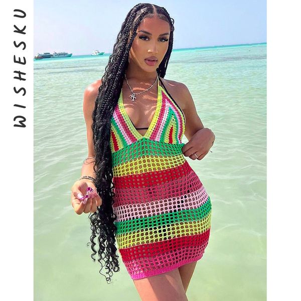 basic casual dresses summer crochet hollow backless hawaiian strap mini dress beach mask party shorts sundress women's club bohemian se, Black;gray
basic casual dresses summer crochet hollow backless hawaiian strap mini dress beach mask party shorts sundress women's club bohemian se, Black;gray