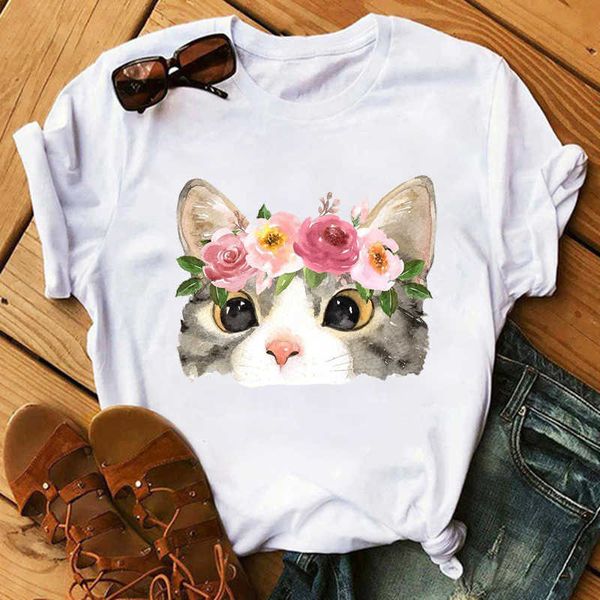 creative cute cat pattern t-shirt for men and women with round neck loose summer short sleeved t-shirt top, White
creative cute cat pattern t-shirt for men and women with round neck loose summer short sleeved t-shirt top, White