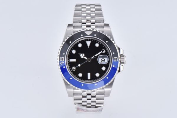 new classical luxury men's watch gmtbatman 40mm ceramics bezel cal.3286 automatic movement 904 stainless steel bracelet waterproof wris, Slivery;brown
new classical luxury men's watch gmtbatman 40mm ceramics bezel cal.3286 automatic movement 904 stainless steel bracelet waterproof wris, Slivery;brown