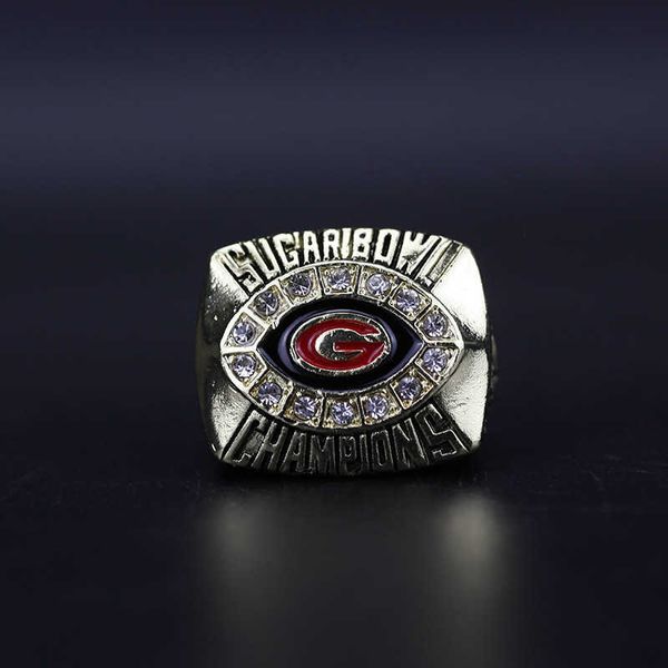 2008 sec university of georgia bulldog championship ring reprint, Golden;silver 
2008 sec university of georgia bulldog championship ring reprint, Golden;silver