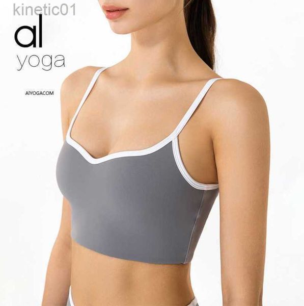 desginer alo yoga bra spaghetti strap back sports underwear women gather for fitness bra camisole bra, White
desginer alo yoga bra spaghetti strap back sports underwear women gather for fitness bra camisole bra, White