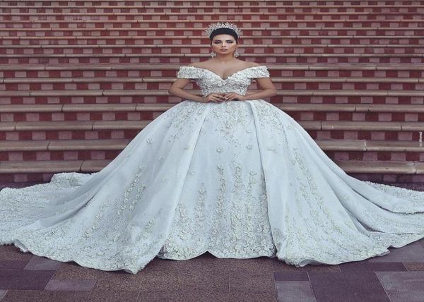 dubai arabic luxury lace ball gown wedding dresses off shoulder 3d flowers chapel train plus size wedding dress bridal gowns robe 4048268, White
dubai arabic luxury lace ball gown wedding dresses off shoulder 3d flowers chapel train plus size wedding dress bridal gowns robe 4048268, White
