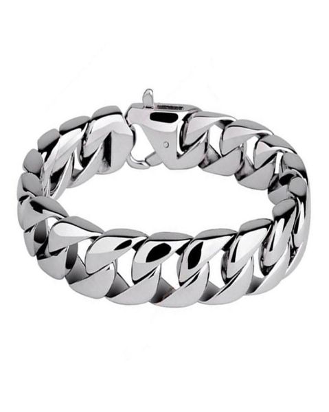 men bracelets 316l stainless steel high polished cuban chain punk wristband bangle pulseras classic jewelry brace lace hip hop acc8804360, Golden;silver
men bracelets 316l stainless steel high polished cuban chain punk wristband bangle pulseras classic jewelry brace lace hip hop acc8804360, Golden;silver