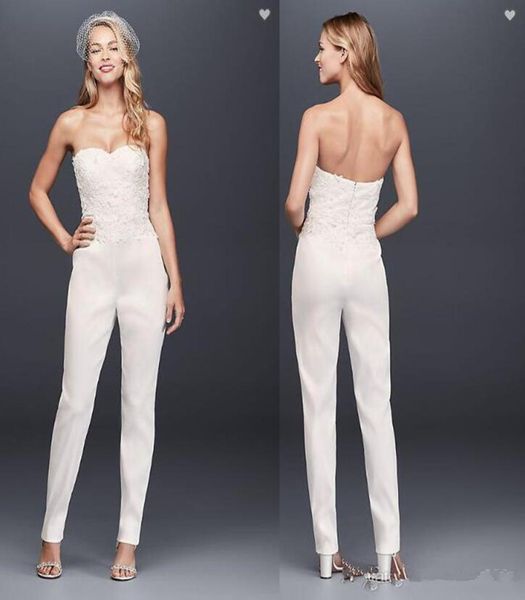 new lace jumpsuits boho wedding dresses illusion bodice stain zipper back beach bridal gowns simple arabic vestidos de novia7049218, White
new lace jumpsuits boho wedding dresses illusion bodice stain zipper back beach bridal gowns simple arabic vestidos de novia7049218, White