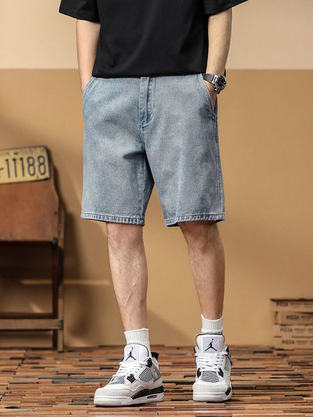 men's shorts 2023 summer blue denim men breathable cotton knee length big size straight casual loose thin bermuda short jeans pant 2307, White;black
men's shorts 2023 summer blue denim men breathable cotton knee length big size straight casual loose thin bermuda short jeans pant 2307, White;black
