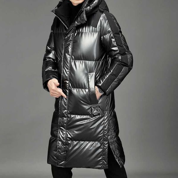 men's down parkas men winter down jacket long parka coat white duck down coat men outwear fashion glossy jacket hooded thick warm overc, Black
men's down parkas men winter down jacket long parka coat white duck down coat men outwear fashion glossy jacket hooded thick warm overc, Black