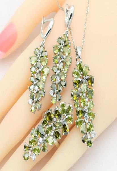 green peridot 925 silver jewelry sets for women 5 colors stones earrings necklace pendant ring gift4566551
green peridot 925 silver jewelry sets for women 5 colors stones earrings necklace pendant ring gift4566551
