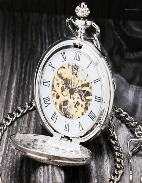 vintage silver roman number mechanical pocket watch double open case fob watch p803c16607880, Slivery;golden 
vintage silver roman number mechanical pocket watch double open case fob watch p803c16607880, Slivery;golden