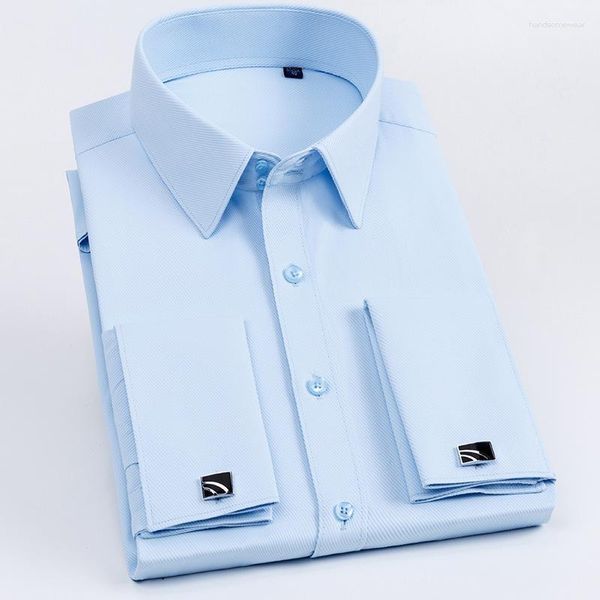 men's french cuff dress shirt long sleeve slim fit tuxedo shirts with cufflinks poly/cotton double button collar, White;black
men's french cuff dress shirt long sleeve slim fit tuxedo shirts with cufflinks poly/cotton double button collar, White;black
