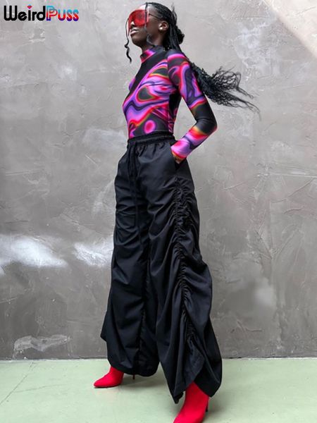 women's pants capris weird puss wide leg pants women y2k solid pocket lace up ruched loose trousers high waist street hipster wild casu, Black;white
women's pants capris weird puss wide leg pants women y2k solid pocket lace up ruched loose trousers high waist street hipster wild casu, Black;white