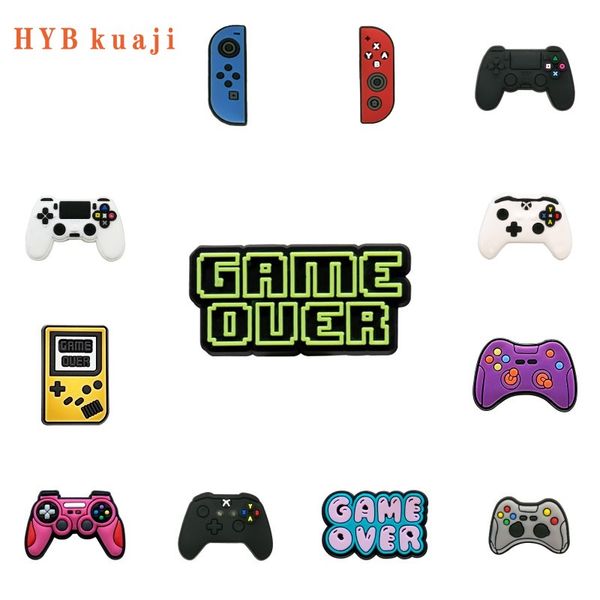 hybkuaji custom gamepad game controller game over shoe charms wholesale shoes decorations pvc buckles for shoes, White;pink
hybkuaji custom gamepad game controller game over shoe charms wholesale shoes decorations pvc buckles for shoes, White;pink