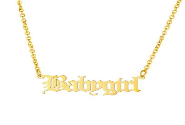 tiny baby girl choker stainless steel chain babygirl charm necklace pendant gold filled kolye friends gift jewelry4166115, Golden;silver
tiny baby girl choker stainless steel chain babygirl charm necklace pendant gold filled kolye friends gift jewelry4166115, Golden;silver