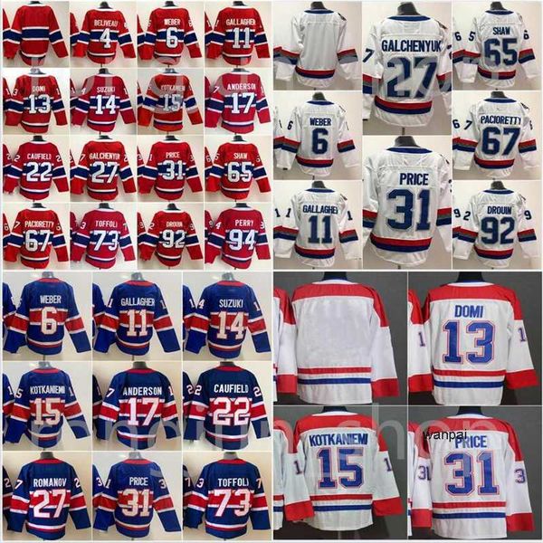 men montreal hockey 31 carey price jersey 6 shea weber 92 jonathan drouin 11 brendan gallagher 14 nick suzuki tyler toffoli 22 cole caufield, Black;red
men montreal hockey 31 carey price jersey 6 shea weber 92 jonathan drouin 11 brendan gallagher 14 nick suzuki tyler toffoli 22 cole caufield, Black;red