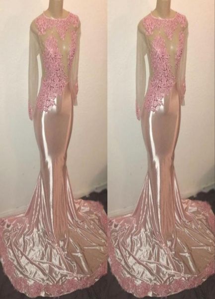 elegant long sleeves crew appliques prom party dresses 2019 pink mermaid sweep train evening gowns custom made2572980, Black
elegant long sleeves crew appliques prom party dresses 2019 pink mermaid sweep train evening gowns custom made2572980, Black