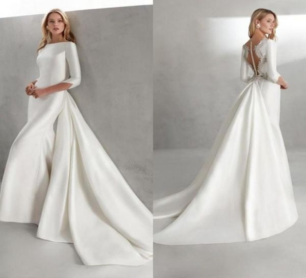 mermaid wedding dress with train bateau neck long sleeves satin bridal gowns covered button back princess dresses1481941, White
mermaid wedding dress with train bateau neck long sleeves satin bridal gowns covered button back princess dresses1481941, White