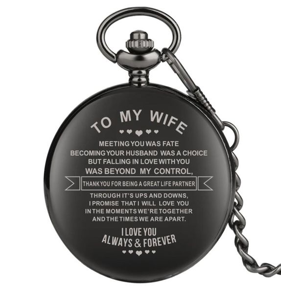 to my wife design engraving custom retro quartz pocket watch anniversary couples gifts arabic numerals display pendant clock4512285, Slivery;golden
to my wife design engraving custom retro quartz pocket watch anniversary couples gifts arabic numerals display pendant clock4512285, Slivery;golden