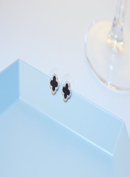 agood fashion earrings for women black clover earing stud 925 sterling silver pin hn2103451408, Red;brown
agood fashion earrings for women black clover earing stud 925 sterling silver pin hn2103451408, Red;brown