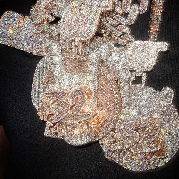 custom hip hop vvs moissanite pendant necklace iced out 925 silver letter name pendant 18k men pass diamond tester jewelry
custom hip hop vvs moissanite pendant necklace iced out 925 silver letter name pendant 18k men pass diamond tester jewelry