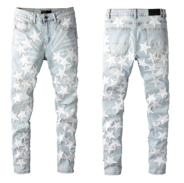 men039s jeans 2021 male blue trousers holes make old high street with embroidered bone pacth stretch slim denim pants6557481
men039s jeans 2021 male blue trousers holes make old high street with embroidered bone pacth stretch slim denim pants6557481
