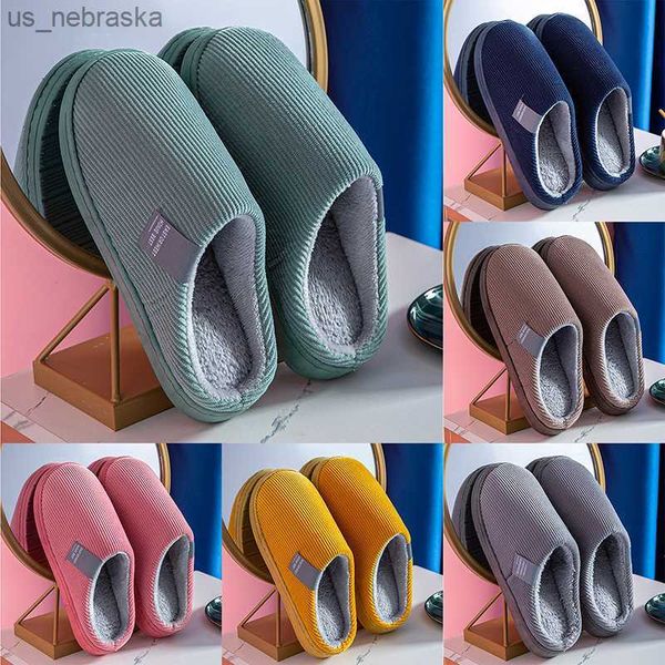winter warm cotton slippers women men home shoes simple nonslip indoor slides corduroy couple slipper female shoes l230518, Black;grey
winter warm cotton slippers women men home shoes simple nonslip indoor slides corduroy couple slipper female shoes l230518, Black;grey