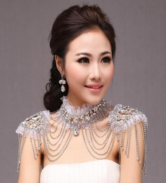 bling bling bridal shoulder chain high neck jewelry rhinestone beading crystal lace appliques necklace wedding accessories5513272, White
bling bling bridal shoulder chain high neck jewelry rhinestone beading crystal lace appliques necklace wedding accessories5513272, White