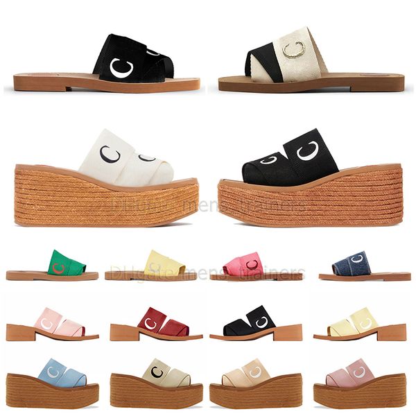 luxury designer sandals women slippers woody flat mules platform embroidered linen high heel sandal espadrille wedge slider famous pool slid, Black
luxury designer sandals women slippers woody flat mules platform embroidered linen high heel sandal espadrille wedge slider famous pool slid, Black