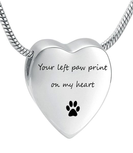 lhp197 custom engrave stainless steel heart urn necklaces pet dog paw print cremation necklace memorial pendant ashes1460585, Silver
lhp197 custom engrave stainless steel heart urn necklaces pet dog paw print cremation necklace memorial pendant ashes1460585, Silver
