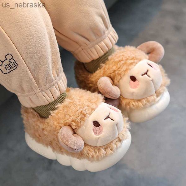 winter kids wrapped heel cotton slippers kids indoor antislippery velvet footwear thick warm pantufa baby home toddler shoes l230518, Black;grey
winter kids wrapped heel cotton slippers kids indoor antislippery velvet footwear thick warm pantufa baby home toddler shoes l230518, Black;grey