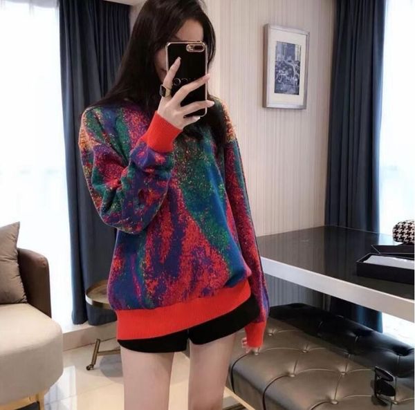 designer women sweaters full print v letter knitting sweater high street pullover oversized jumper, White;black
designer women sweaters full print v letter knitting sweater high street pullover oversized jumper, White;black