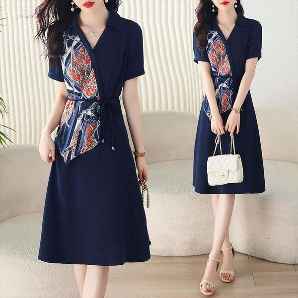 elegant short sleeved printed dress for women summer style temperament waist slim showing shirt long, Black;gray
elegant short sleeved printed dress for women summer style temperament waist slim showing shirt long, Black;gray
