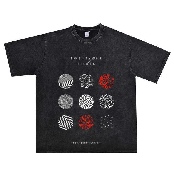 twenty one pilots twentyone pilots rock worn t-shirt short sleeve loose version, White
twenty one pilots twentyone pilots rock worn t-shirt short sleeve loose version, White