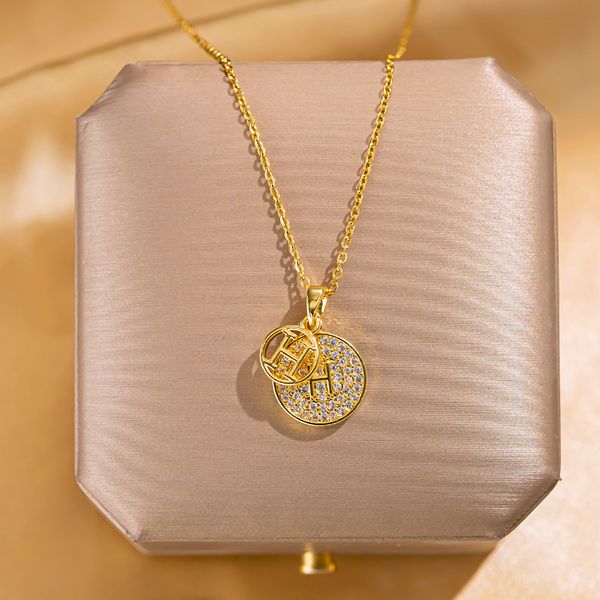 gold pendants necklace female stainless steel couple gold chain pendant jewelry on the neck gift for girlfriend accessories, Silver
gold pendants necklace female stainless steel couple gold chain pendant jewelry on the neck gift for girlfriend accessories, Silver